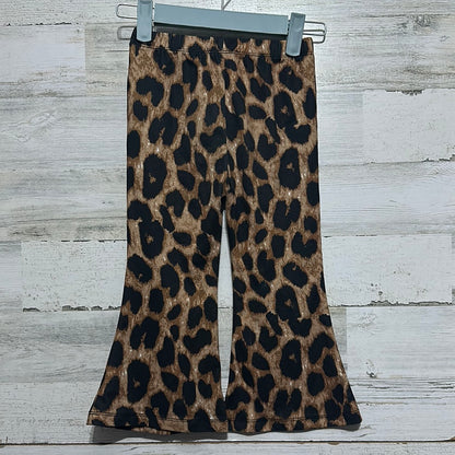 Girls Size 4t Bailey’s Blossoms leopard flare pants - very good used condition