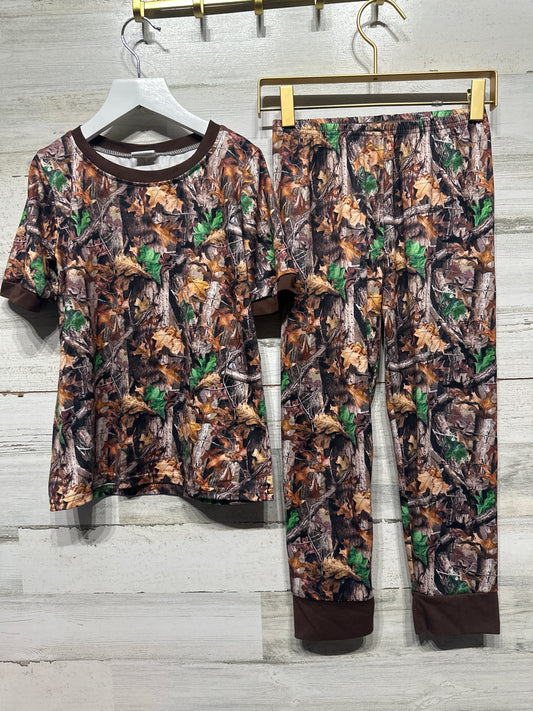 Size 7-8 Camo PJ Set - Very Good Used Condition