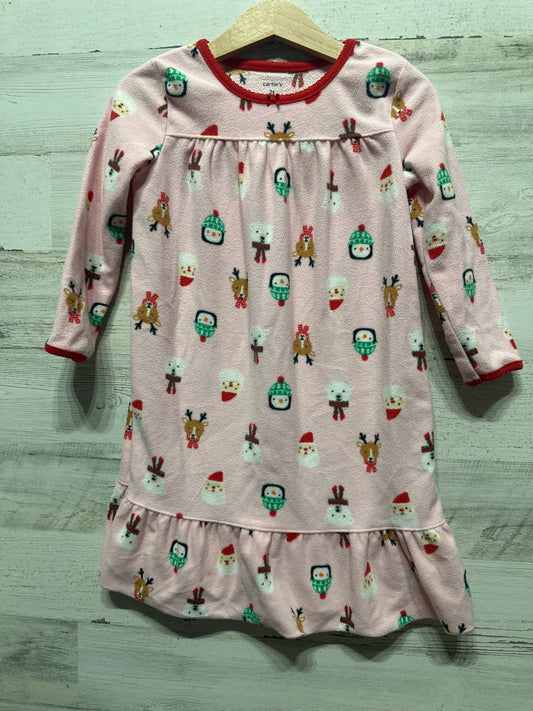 Girls Size 2t Carter’s Fleece Holiday Nightgown - Good Used Condition