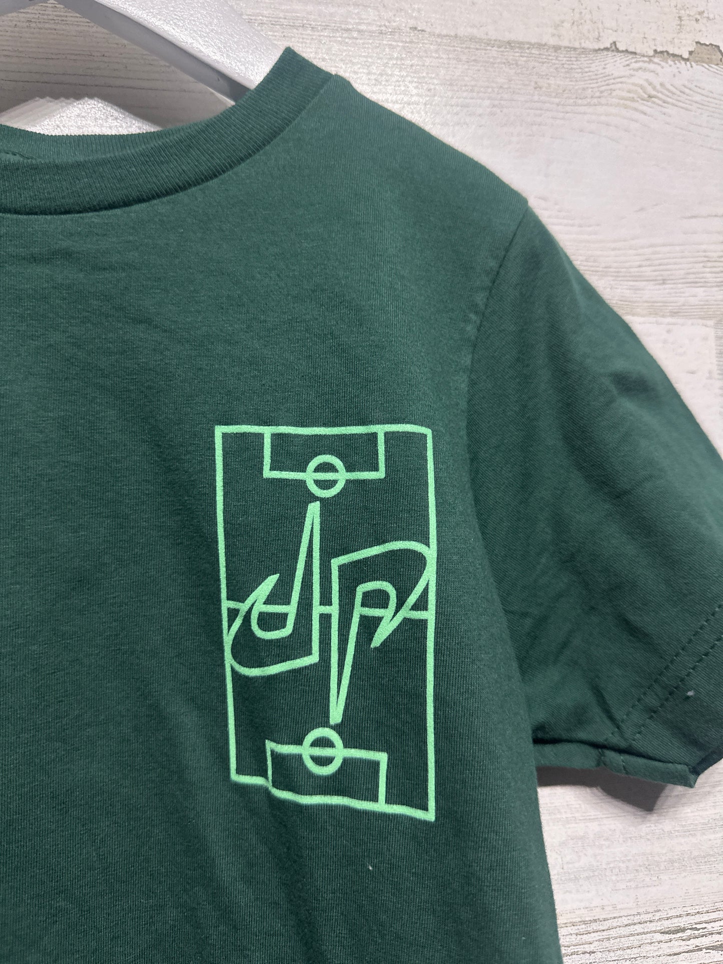 Boys Size Small (6-7) Dude Perfect Dark Green TShirt - Very Good Used Condition