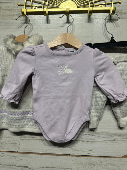Janie and Jack Knit Sweater Outfit Set 3 Pieces Girls 0-3m VGUC