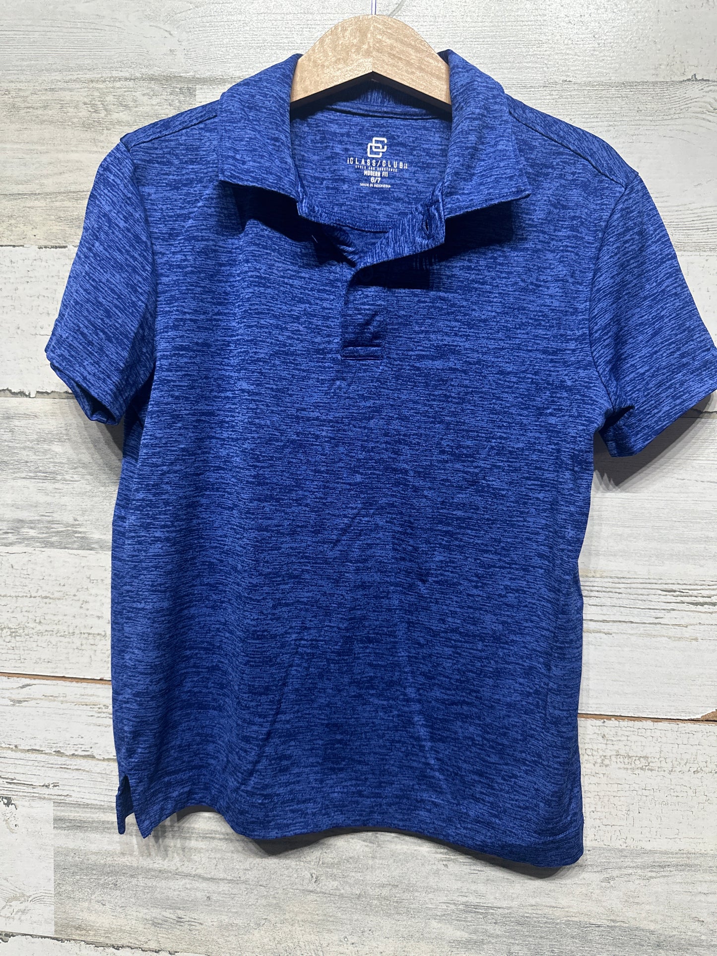 Boys Size 6/7 Class Club Modern Fit Drifit Polo Shirt - Very Good Used Condition