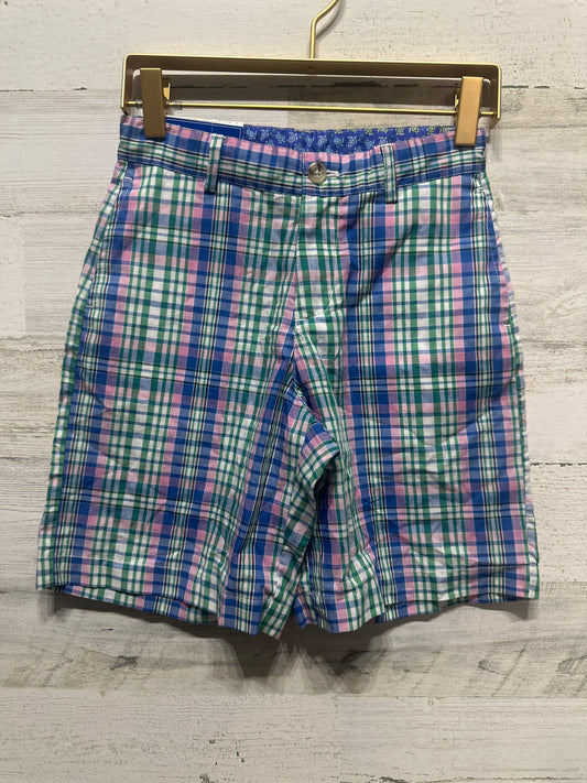 Boys Size 7 J. Bailey Adjustable Waist Plaid Pete Shorts - New With Tags