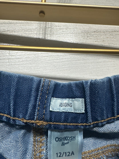 Girls Size 12 Osh Kosh Pull On Jeggings - Very Good Used Condition