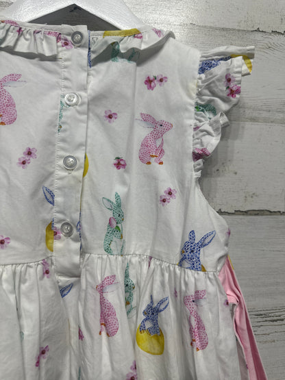 Girls Size 7 Nanducket Smocked Bunny Dress- Very Good Used Condition