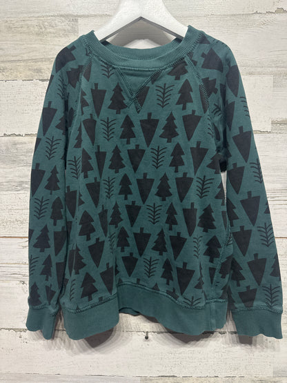 Hanna Andersson Green Tree Sweatshirt - Kids Size 8 (130cm) - Very Good Used Condition