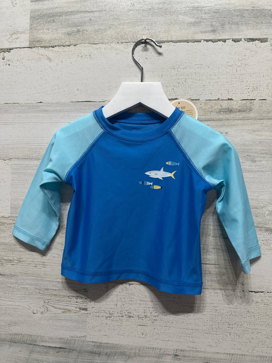 Boys Size 6-9m First Impressions UPF 50 Rash Guard - New With Tags
