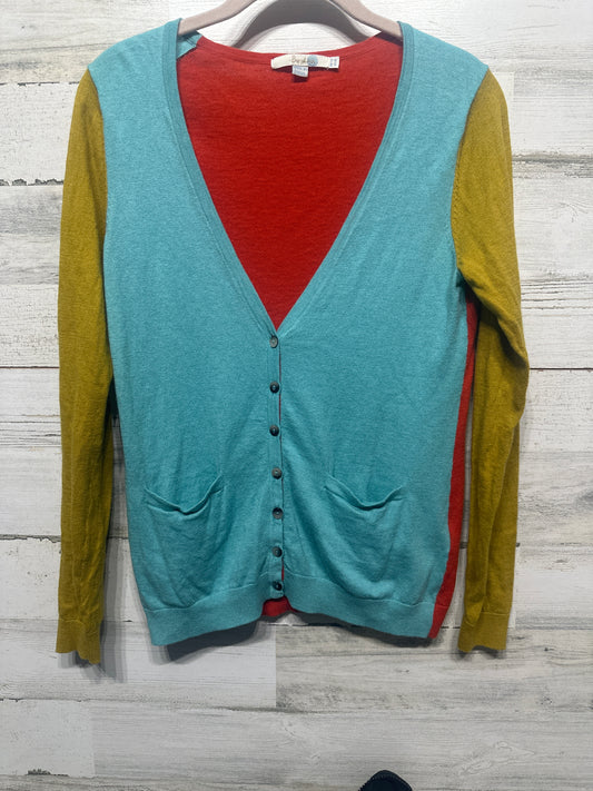 Women’s Preowned Size 8 Boden Colorblock Cardigan - Good Used Condition