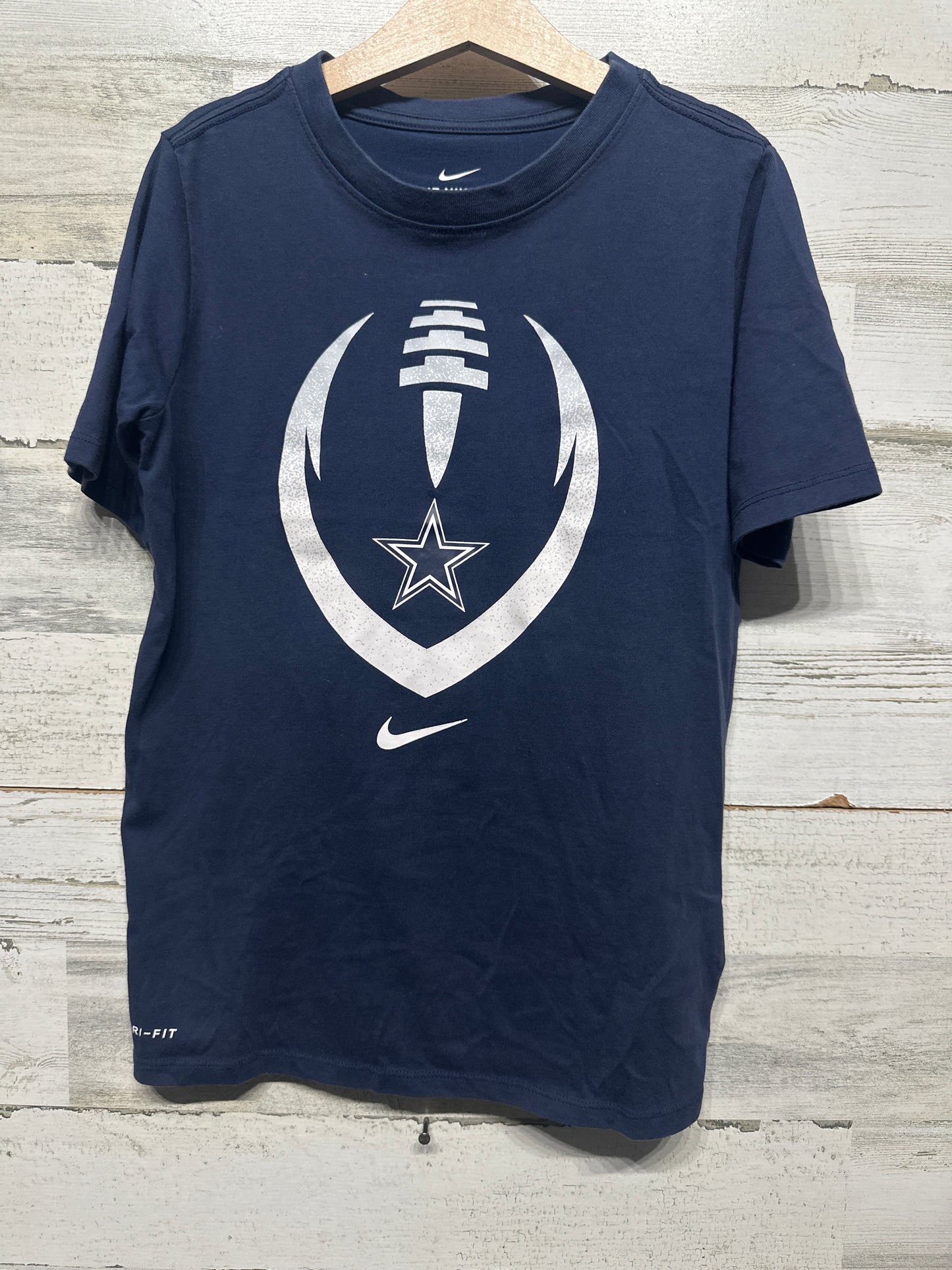 Boys Size Youth Small 8 Nike Drifit Dallas Cowboys Shirt - Very Good Used Condition