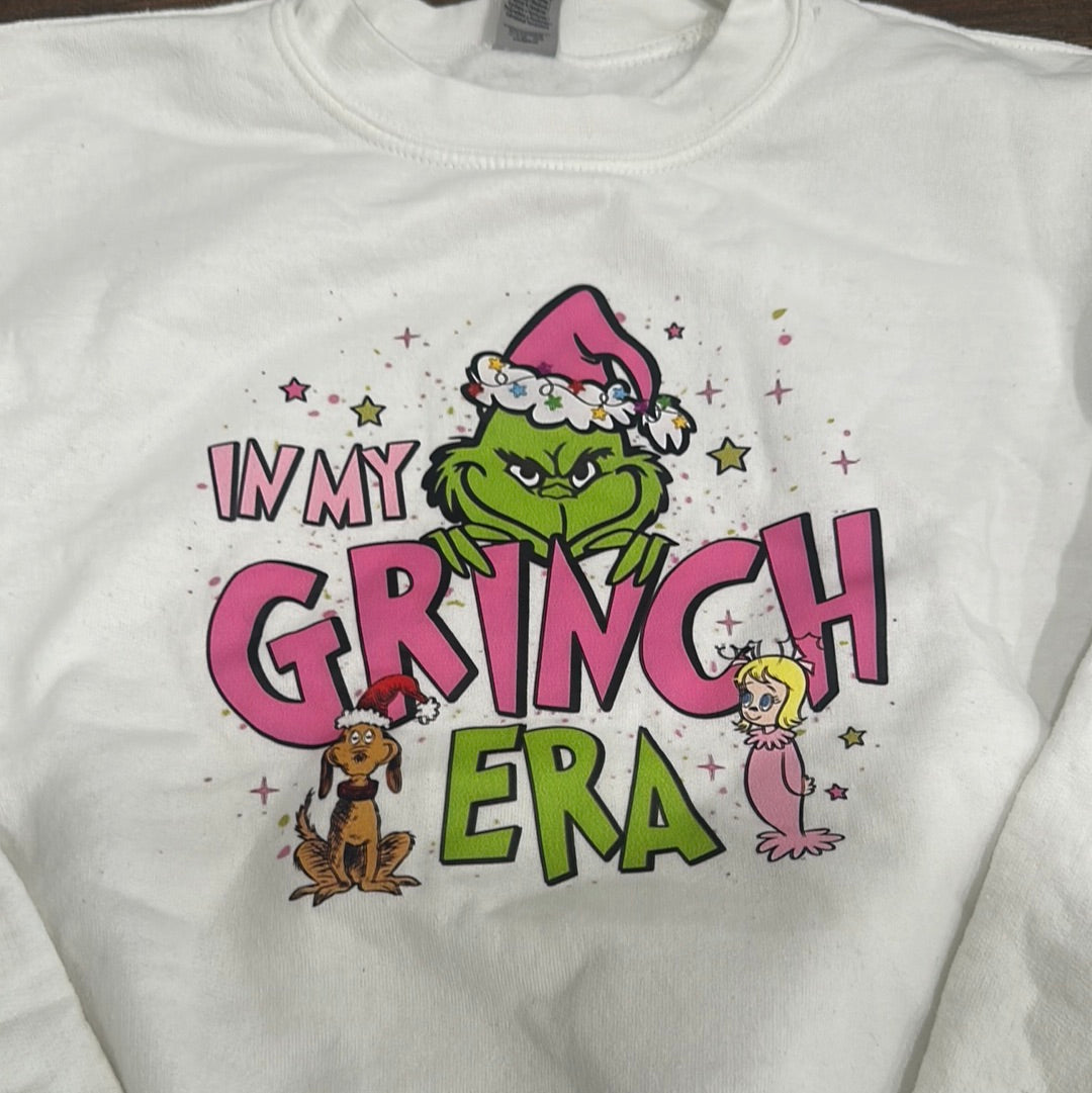 Girls Size Large Grinch Era Sweatshirt - Play Condition