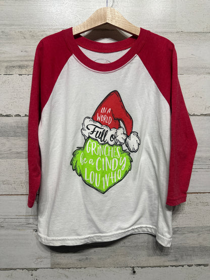 Girls Size Small (Fits 6-8) Jane Marie Holiday Shirt - Very Good Used Condition