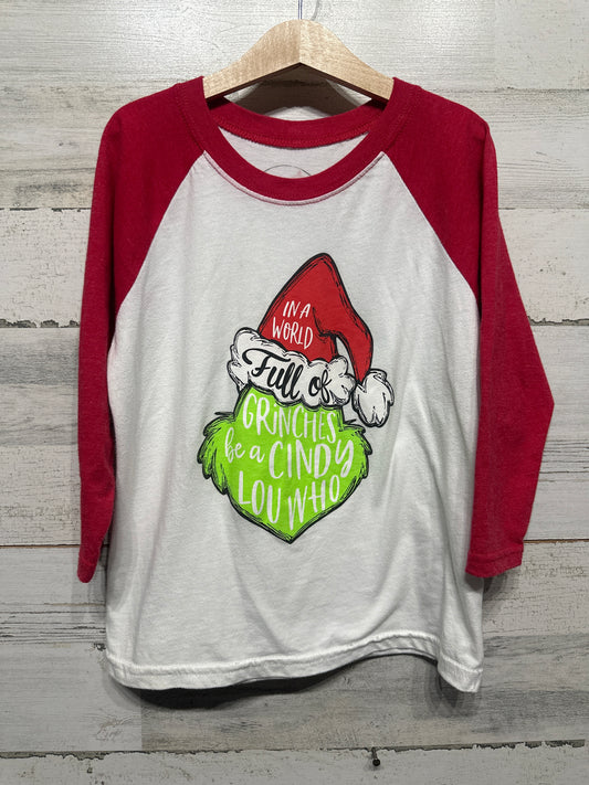 Girls Size Small (Fits 6-8) Jane Marie Holiday Shirt - Very Good Used Condition