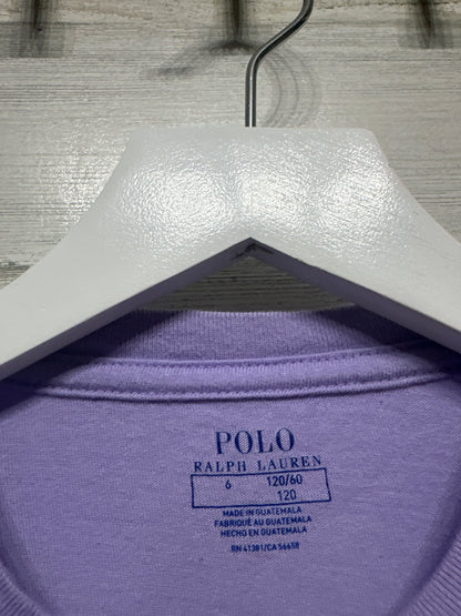 Size 6 Polo Ralph Lauren Purple T-Shirt - Play Condition*