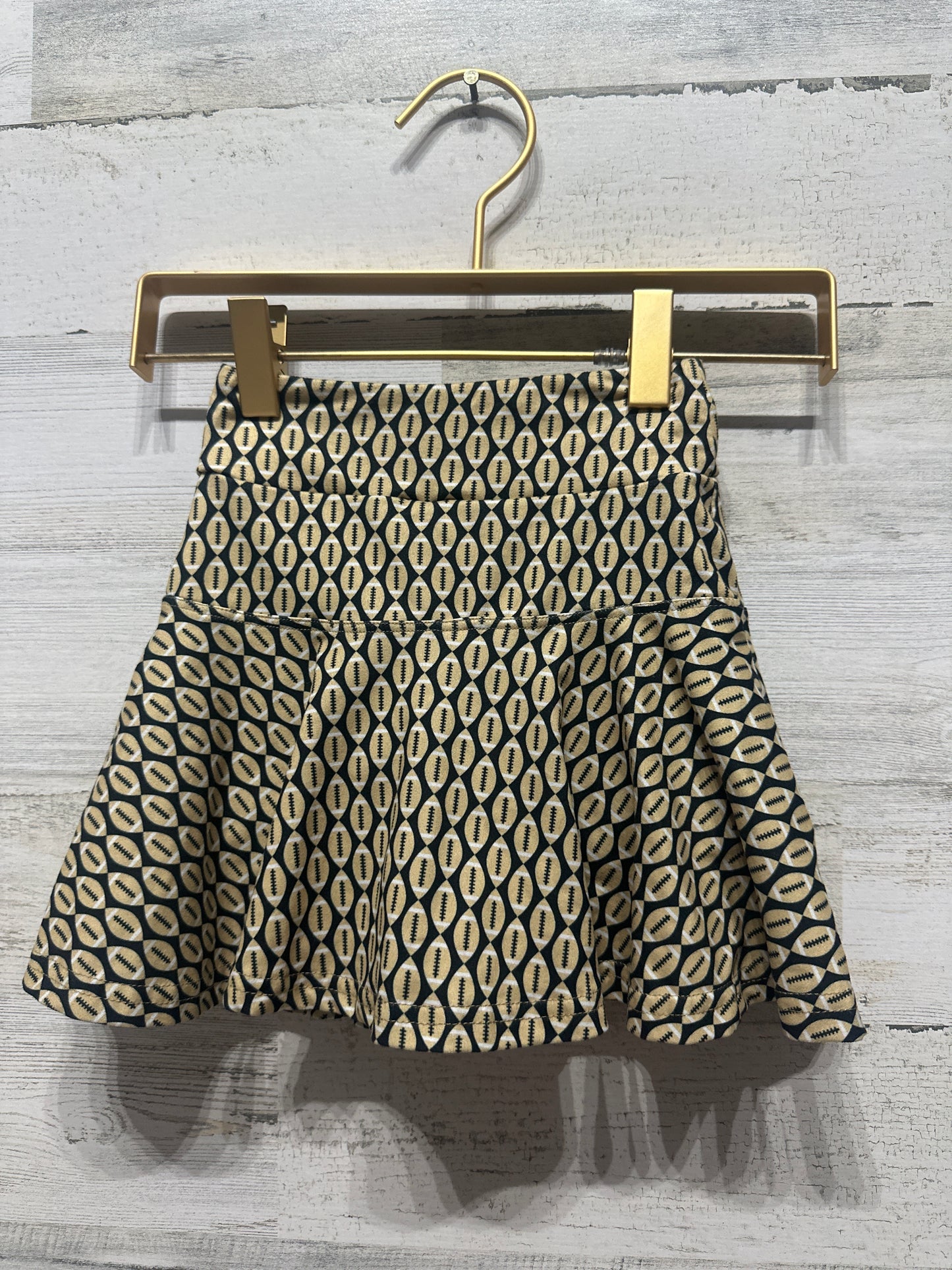 Girls Size 2-3 (XXS) Bon Temps Boutique Football Skort - Very Good Used Condition