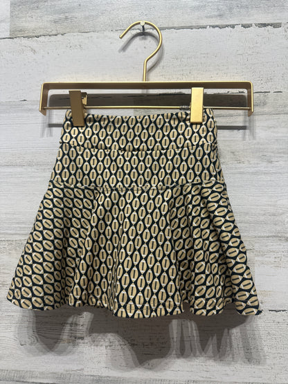 Girls Size 2-3 (XXS) Bon Temps Boutique Football Skort - Very Good Used Condition
