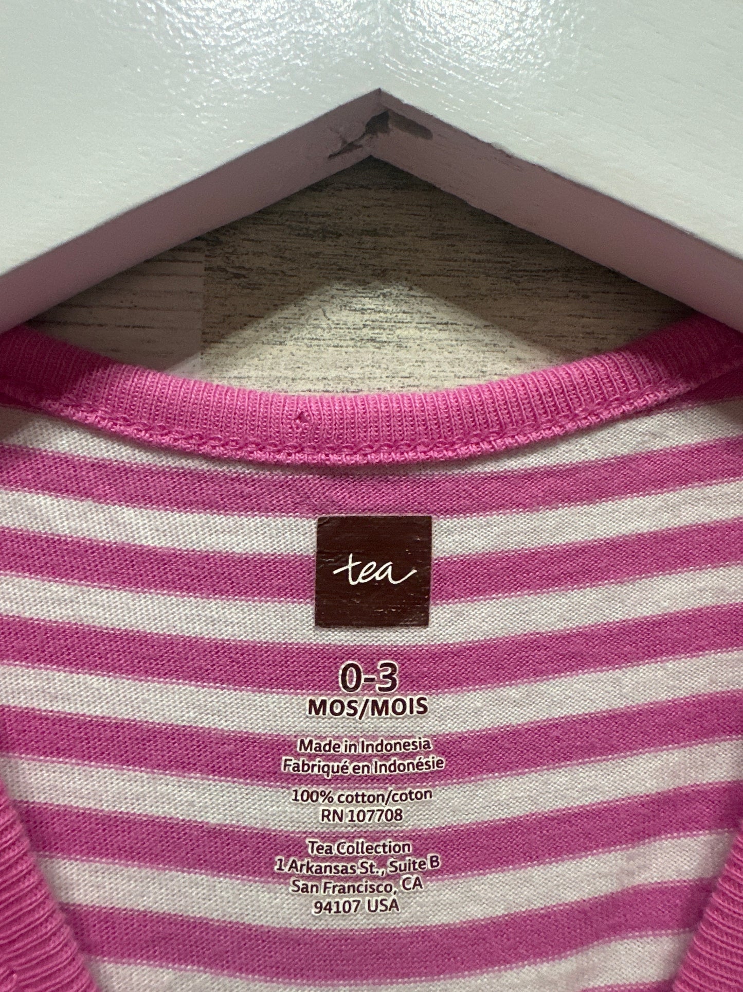 0-3m Tea Collection Romper - Very Good Used Condition