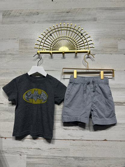 Boys Size 2t Batman Outfit - Good Used Condition