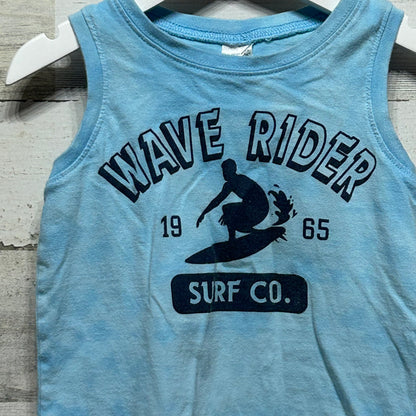 Boys Size 24m Carter’s Wave Rider Sleeveless Shirt - Good Used Condition