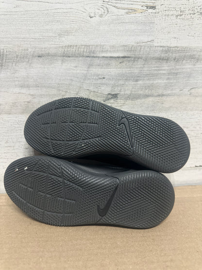 Size 3 (Youth) Nike Tiempo Black Athletic Shoes - Good Used Condition