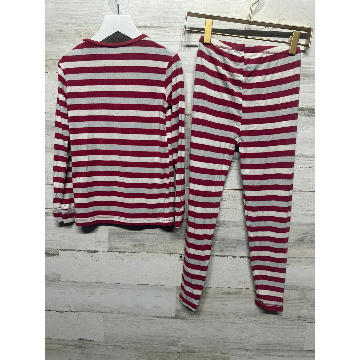 Kickee Pants Striped Bamboo Boys Size 8 Pajama Set GUC*