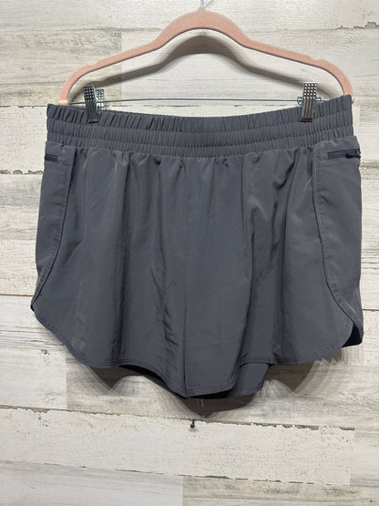 Women's Size XL Grey Lined Athletic Shorts - Very Good Used Condition