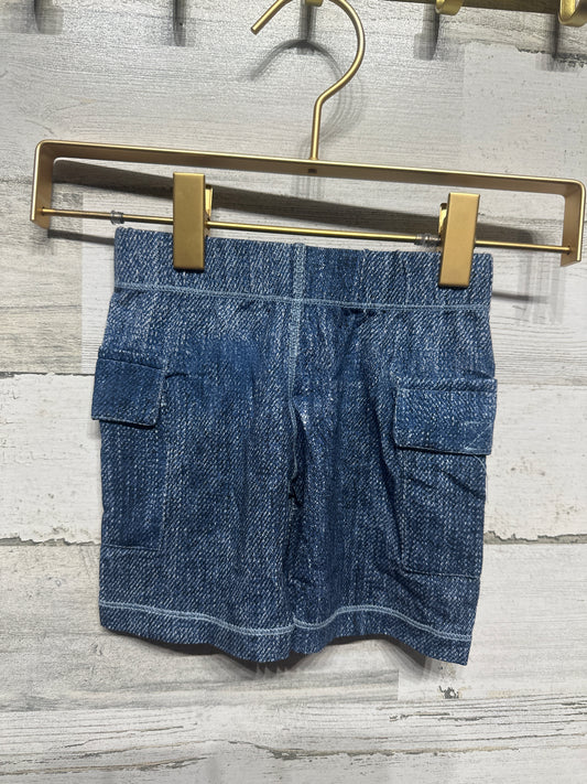 Size 18-24m Kickee Pants Bamboo Cargo Shorts - Denim - New With Tags
