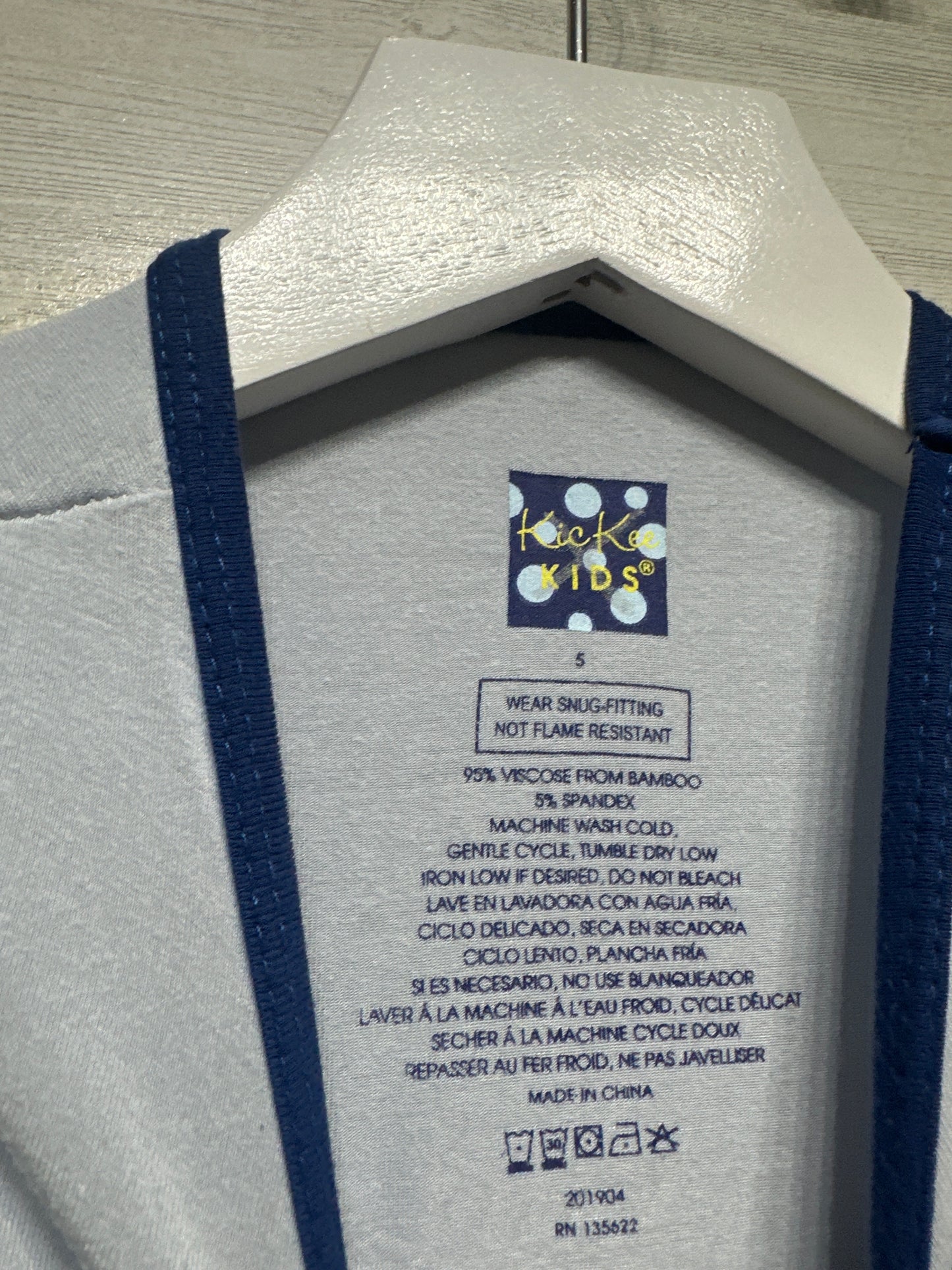 Size 5 Kickee Pants Bamboo Shorts Pajama Set - Good Used Condition*