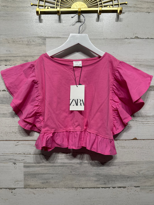 Girls Size 9/10 (140 cm) Zara Pink Shirt - New With Tags