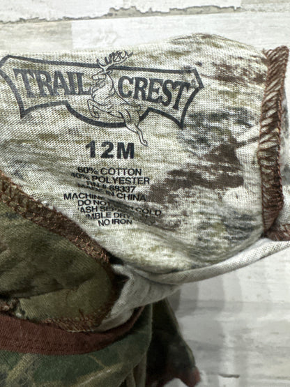12m Trail Crest Camo Bodysuit - Very Good Used Condition