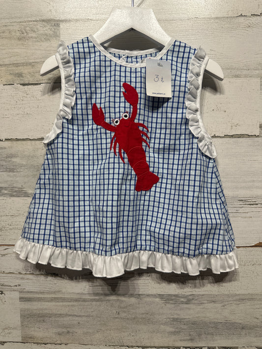 Girls Size 3t Petit Ami Applique Swing Top - New With Tags