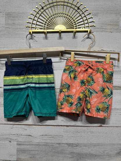 Boys Preowned Size 2t Old Navy Swim Trunks (2 pair) - Good Used Condition