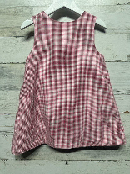 Girls Size 2t Willow Red Gingham Pocket Dress - Very Good Used Condition