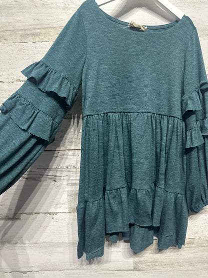 Size 6 MiaJoy by JoyFolie Ruffled Tunic - Very Good Used Condition