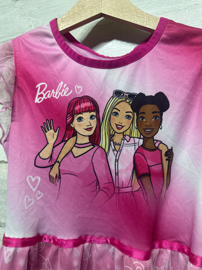 Girls Size 7/8 Barbie Nightgown - Very Good Used Condition