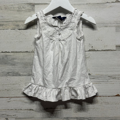 Girls Size 24m Ralph Lauren White Dress - Good Used Condition