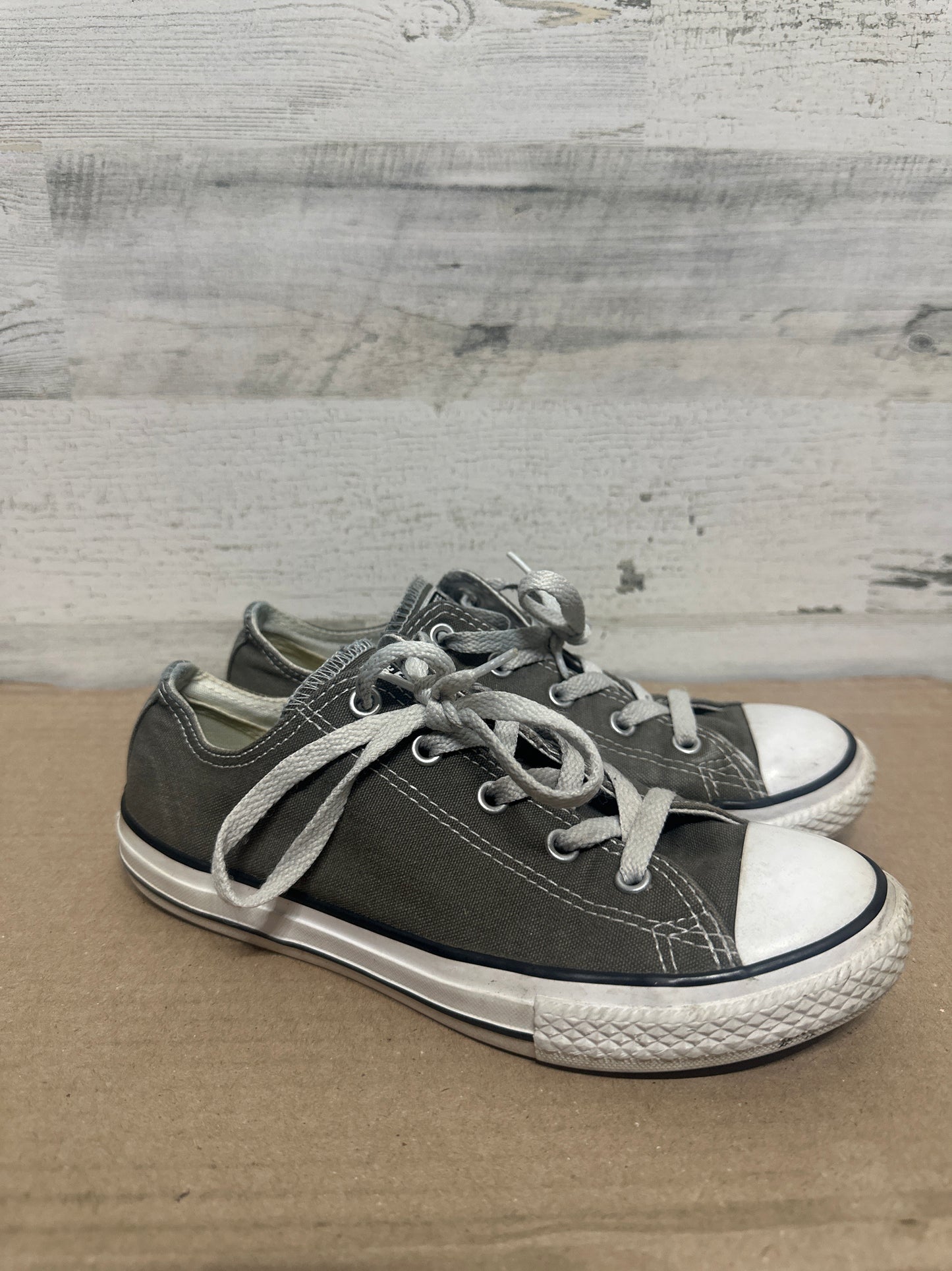 Size 3 (Youth) Converse Grey Shoes - Good Used Condition