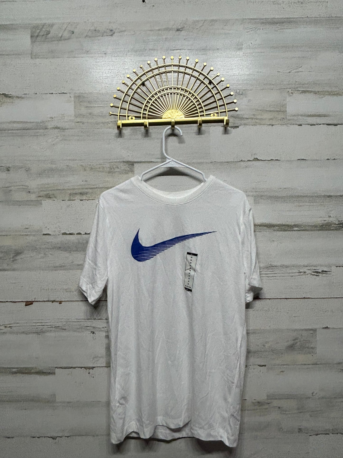 Men's Size Medium Nike White/Blue Shirt - New With Tags