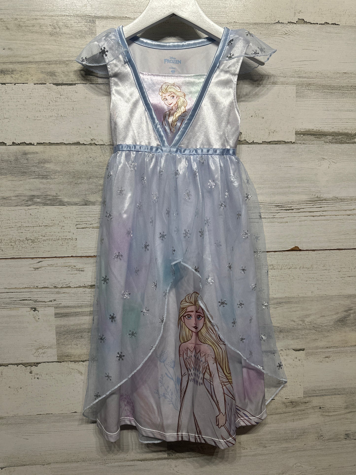 Size 4t Disney Frozen Elsa Princess Nighgown - Very Good Used Condition