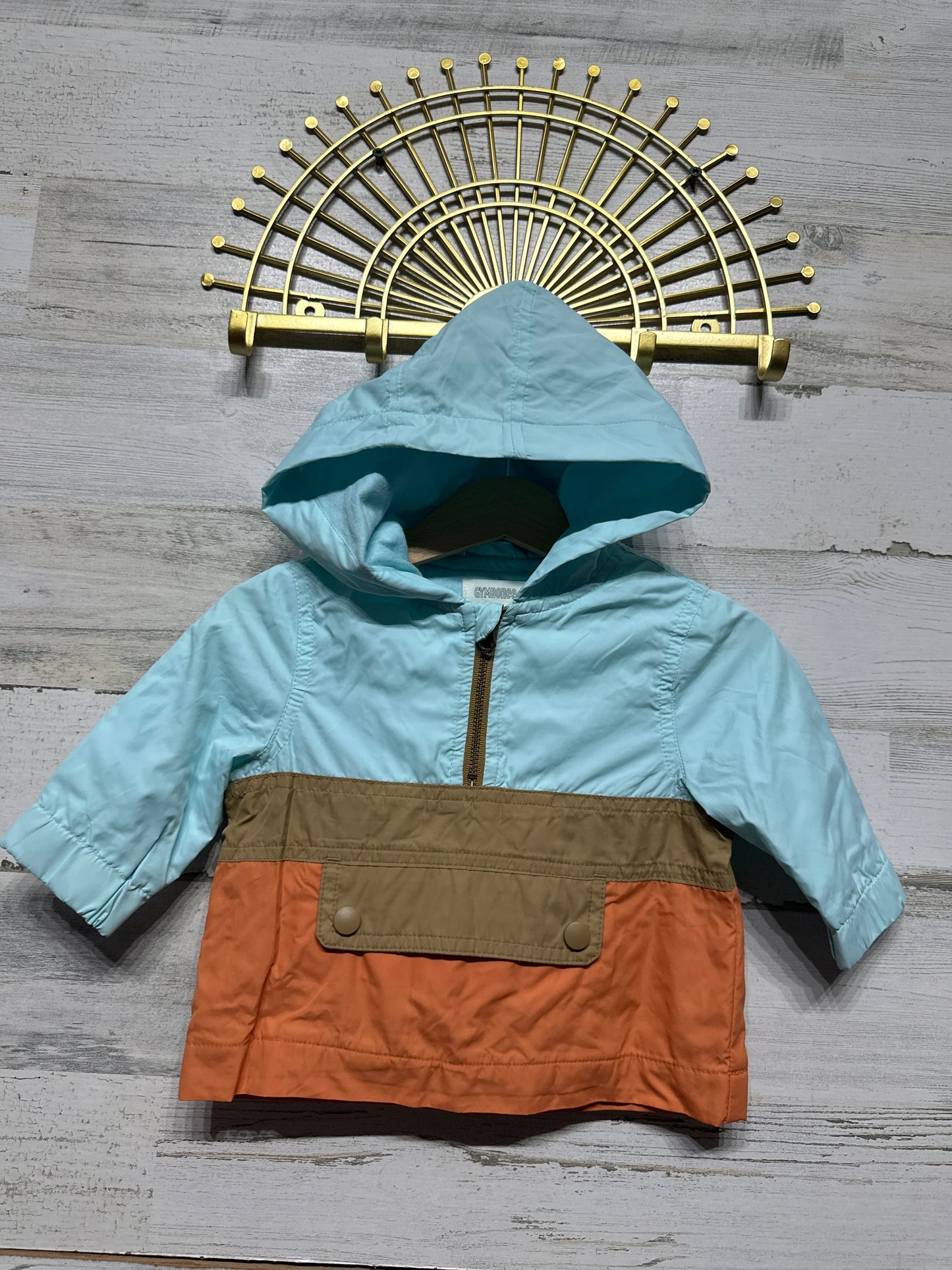 Quarter Zip Gymboree Baby Windbreaker Jacket - Boys Size 3-6M - Very Good Used Condition