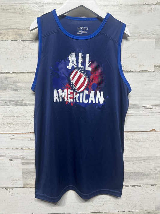 Boys Size Medium (10/12) BCG All American Drifit Sleeveless Shirt - Very Good Used Condition
