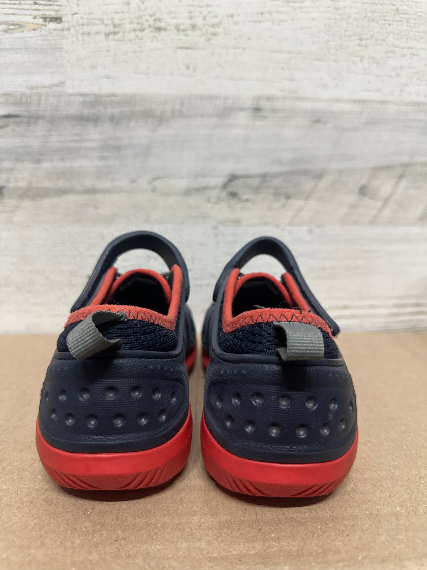 Size J2 Crocs Swiftwater Shoes Navy/Red - Good Used Condition