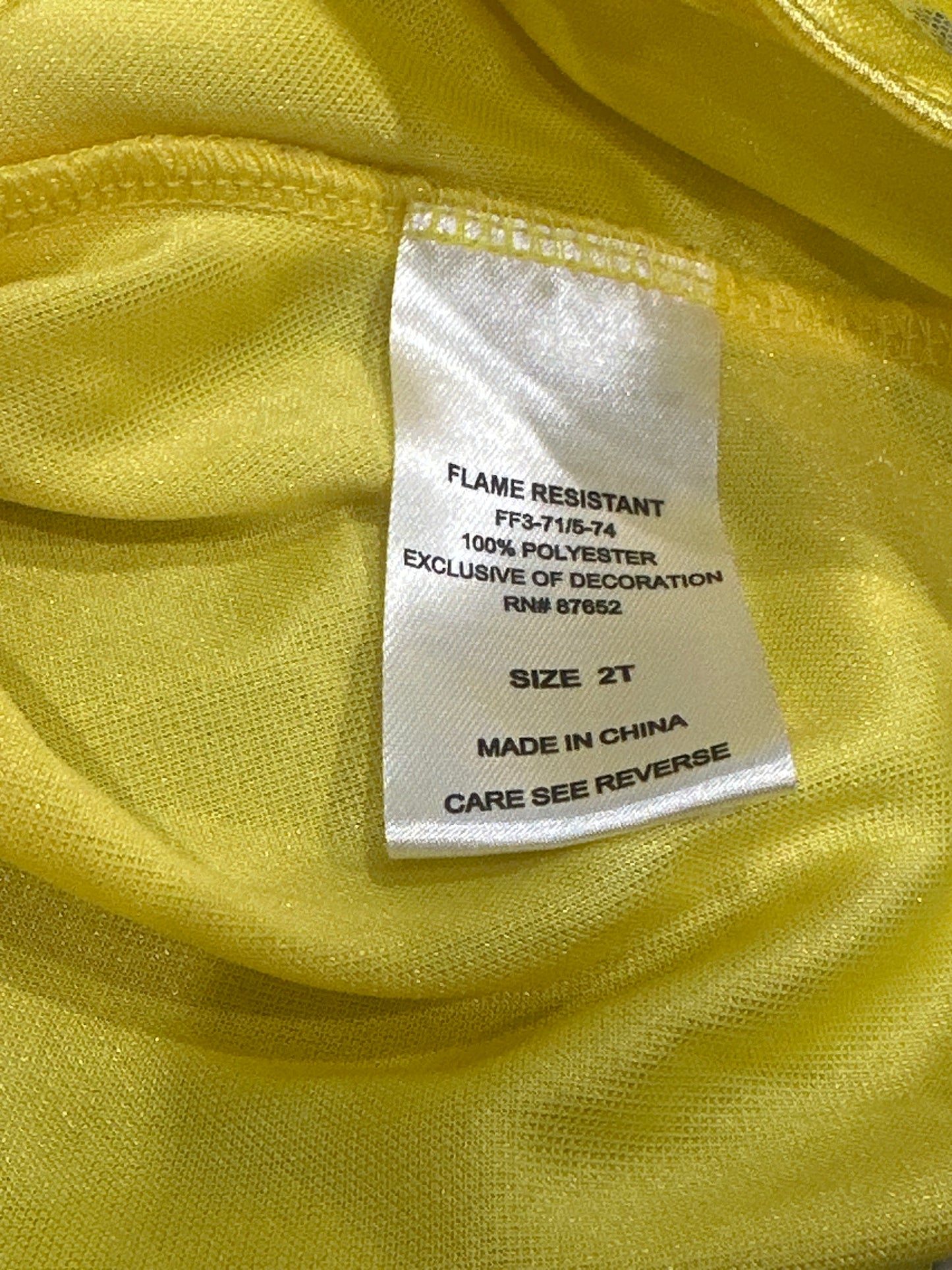 Disney Princess Beauty and the Beast Belle Nightgown Girls 2T VGUC