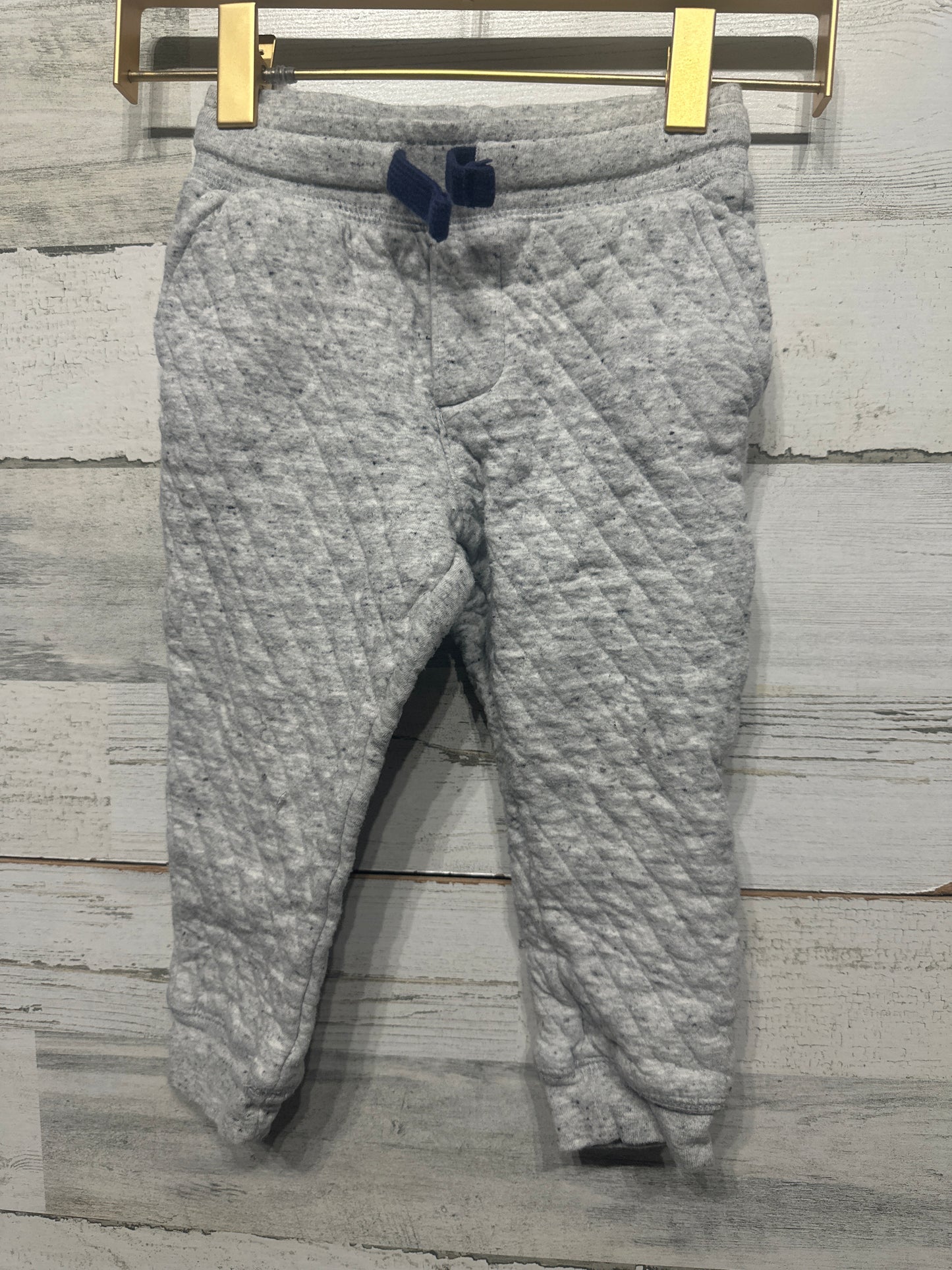 Boys Preowned Size 3t Osh Kosh Grey Quilted Pants - Good Used Condition