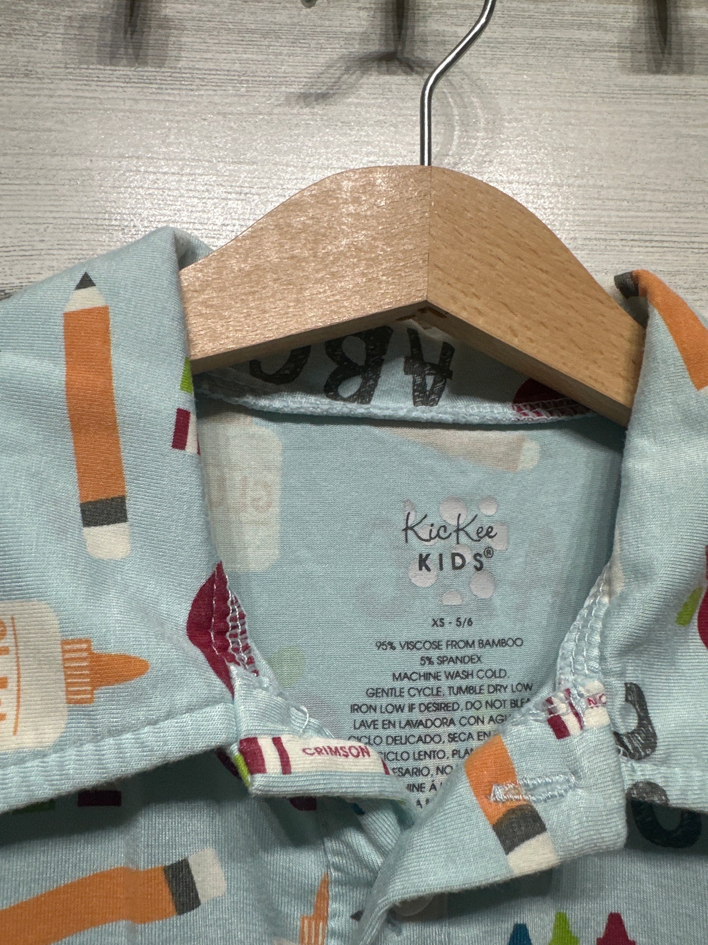 Boys Size 5/6 XS Kickee Pants Bamboo Polo Shirt - Very Good Used Condition