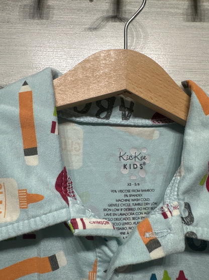 Boys Size 5/6 XS Kickee Pants Bamboo Polo Shirt - Very Good Used Condition