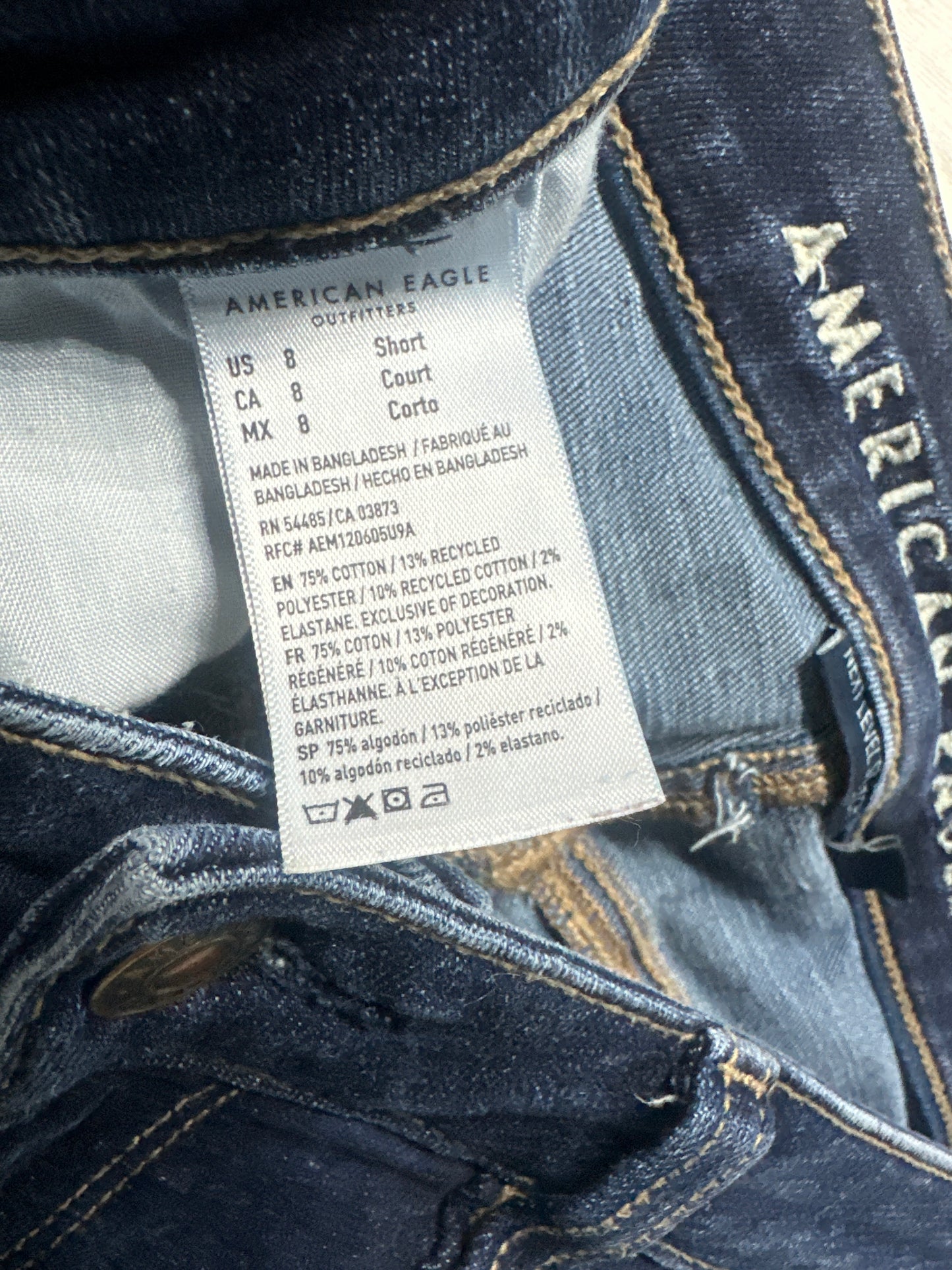 American Eagle Women’s 8 Short Dark Wash Jeggings VGUC