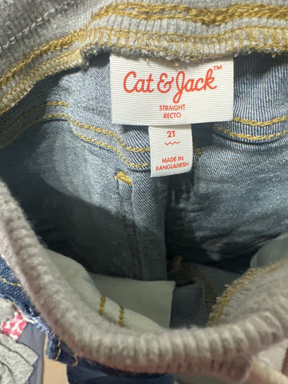 Boys Size 2t Cat & Jack Pull On Straight Jeans - Very Good Used Condition