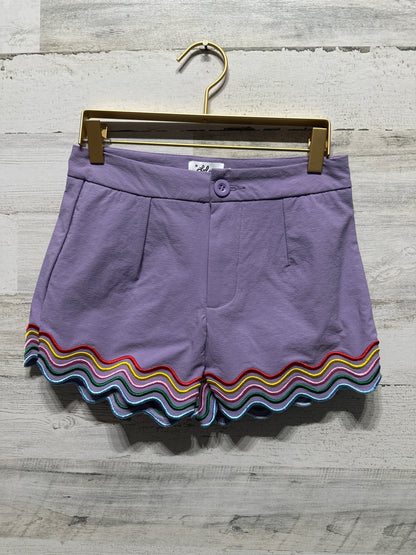 Girls Size 12 Lola and The Boys Rainbow Wave Shorts - Good Used Condition
