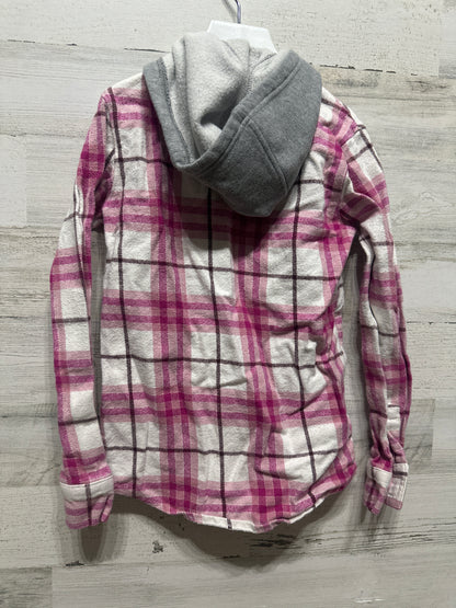 Girls Preowned Size XS (Fits like 5/6) Shyanne Plaid Flannel Shacket - Good Used Condition