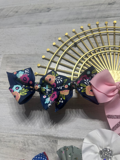 Lot of 25 Various Hair Accessories on Alligator Clips - Good Used Condition